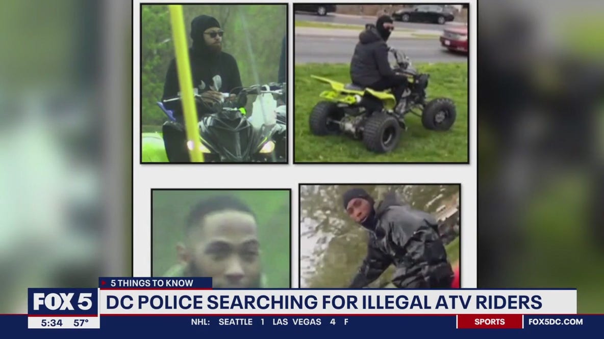 DC police release images of ATV riders illegally operating on Pennsylvania Avenue